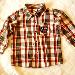 Nanette Kids Size 5 plaid button up